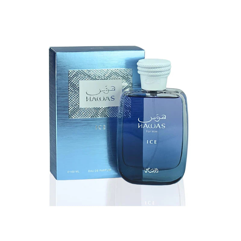 Perfume Rasasi Hawas Ice 100ML ⭐𝗘𝗫𝗖𝗟𝗨𝗦𝗜𝗩𝗢⭐️