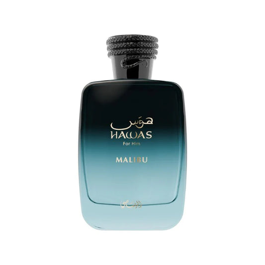 Perfume Rasasi Hawas Malibu 100ML ⭐𝗘𝗫𝗖𝗟𝗨𝗦𝗜𝗩𝗢⭐️