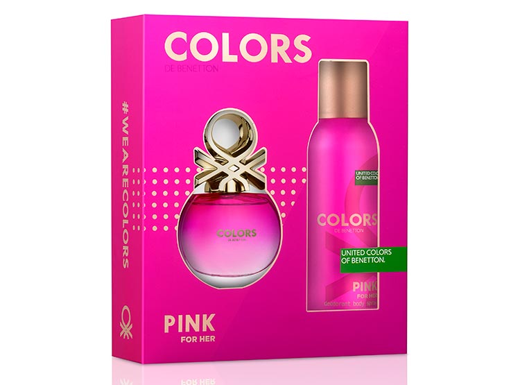 Estuche Benetton Colors Pink Set 80ML