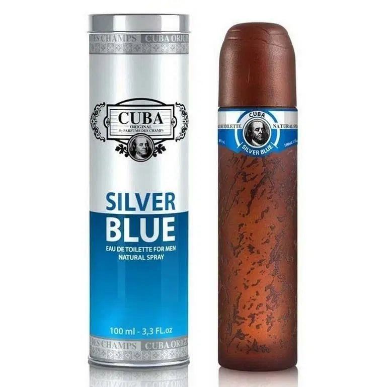 Perfume Cuba Silver Blue Parfums Des Champs 100ML