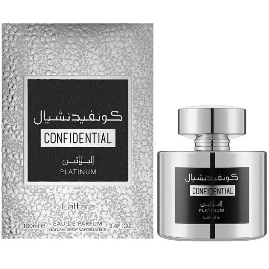 Perfume Lattafa Confidential Platinum 100ML