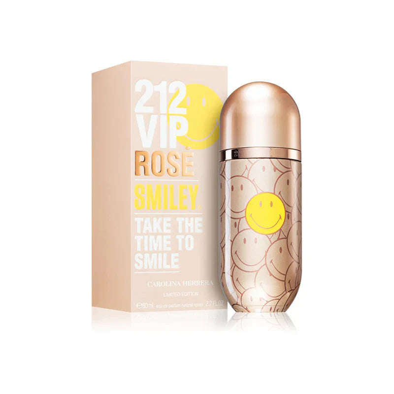 Perfume Carolina Herrera 212 Vip Rose Smiley 80ML